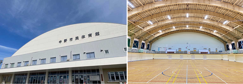 中野市民体育館（外観・内観）