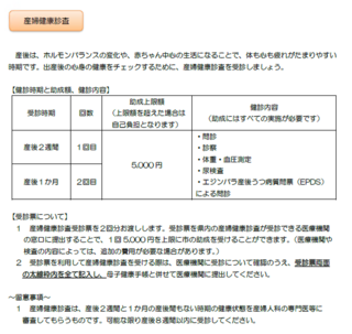 産婦健康診査