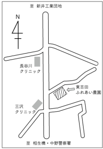 東吉田ふれあい農園地図