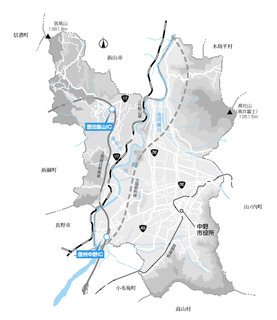 中野市の全体図 中野市の全体図