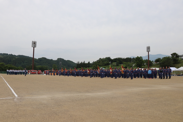 中野市消防団総合技術大会の写真