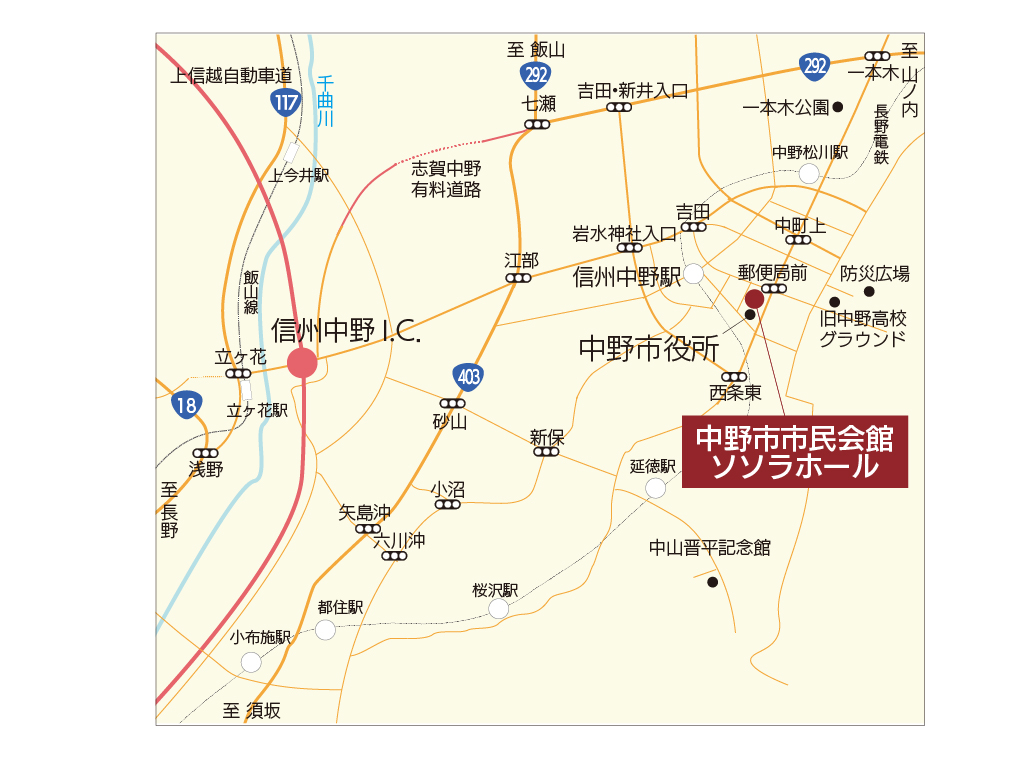 ソソラホール地図
