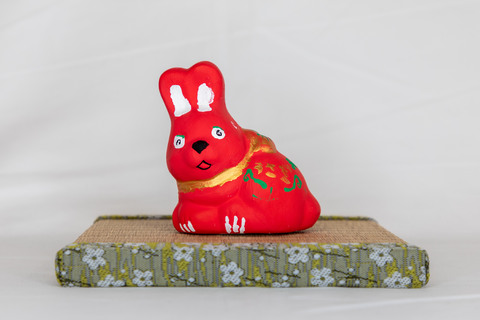 明治大正期 韓国人形 彩色土人形 女性像 郷土玩具 民藝 古人形 Q2346