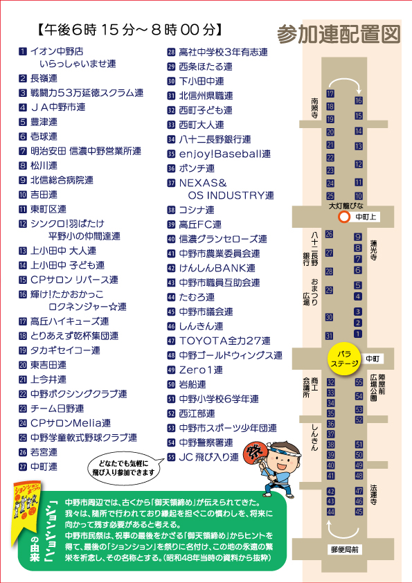 第50回 中野ションションまつり 2026年7月25日(土曜日)に開催決定