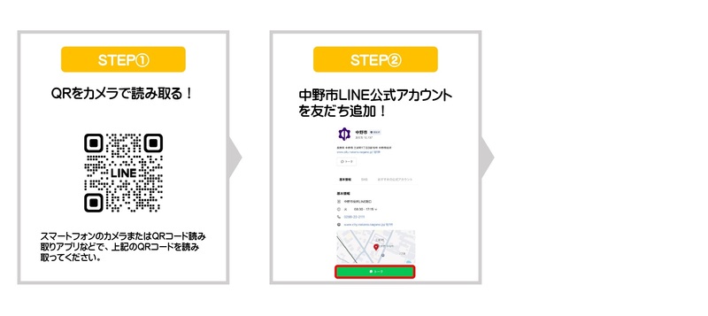 友だち追加手順