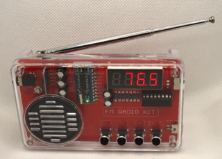 FMラジオ完成画像です