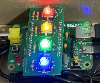 LEDボタン完成画像です
