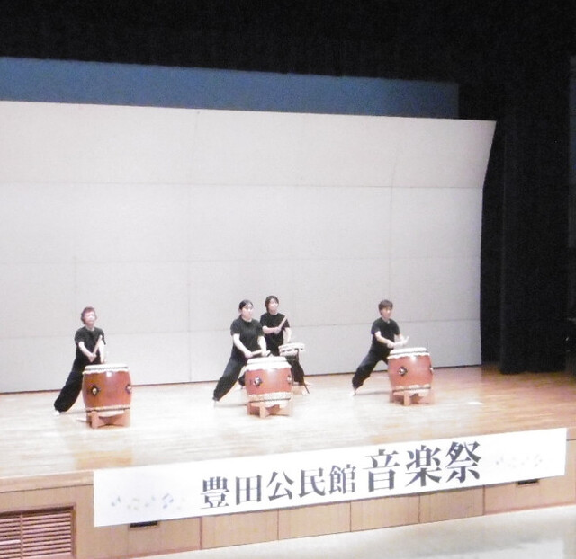 写真：音楽祭での和太鼓