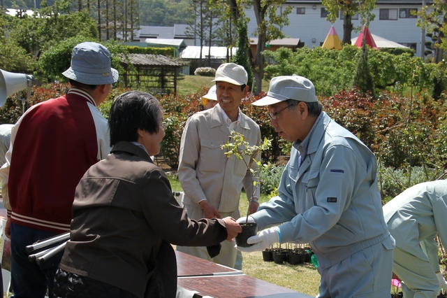 緑化苗木頒布会