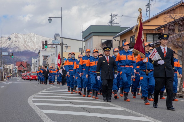 中野市消防団出初式