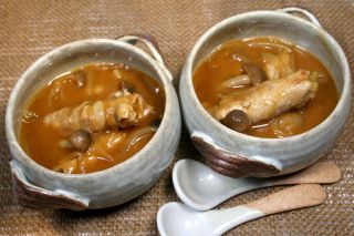 アップルロールポークとほんしめじのカレー風 アップルロールポークとほんしめじのカレー風の写真